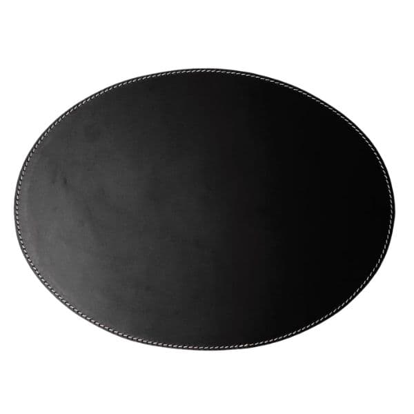 Bordsunderlägg Oval 35x48cm Svart