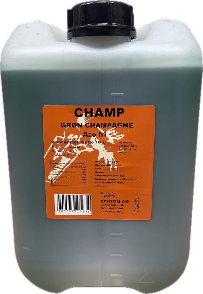 Champ Slushice Koncentrat Grön Champagne, 10l