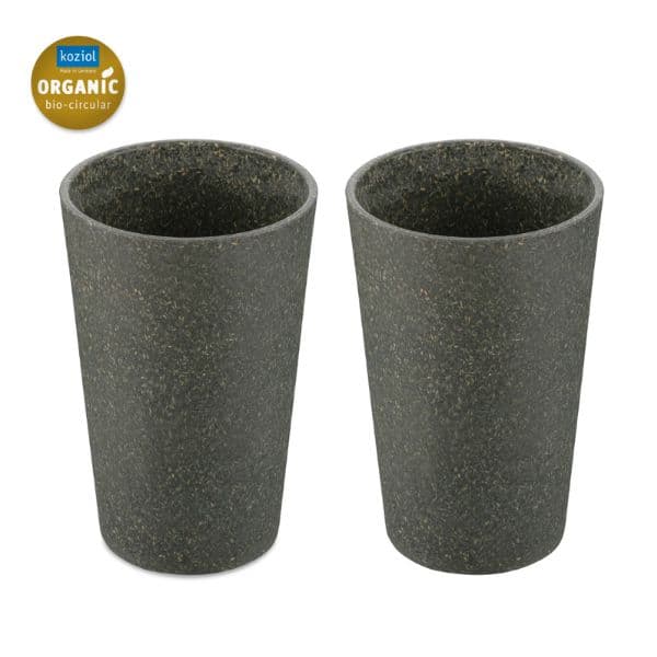Koziol Connect Cup L 350ml (2 Stk.) - Askgrå