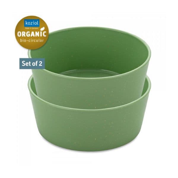Koziol Connect Bowl 890ml (2 St) - Leaf Green