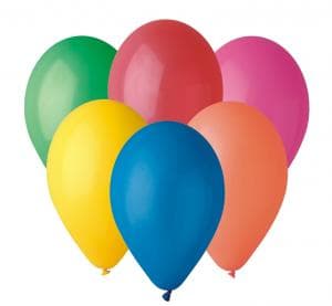 Ballong Pastell Flerfärgad - 100 St. 25 Cm