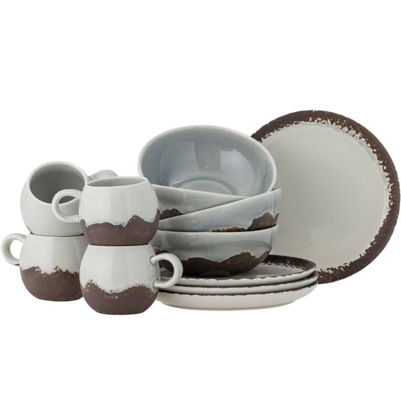 Paula Frukostset, Brun, Stengods 4 x 3 St.