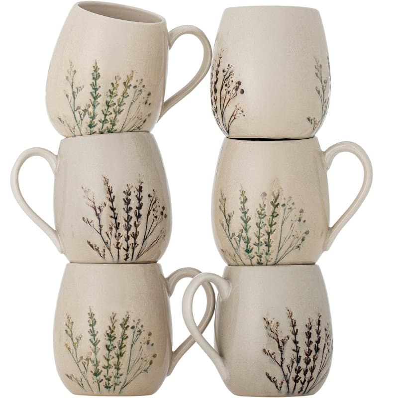 Bea Mugg, Multipack, Natur, Stengods 6 St.