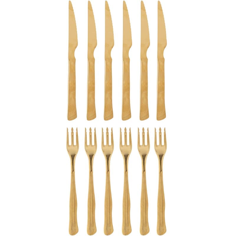 Ollin Grillbestick, Multipack, Guld, Rostfritt Stål 12 St.