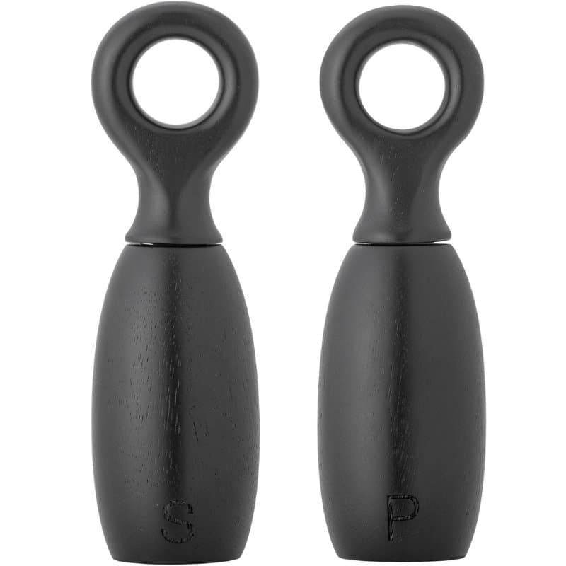 Martim Salt & Pepparkvarn, Svart, Gummiträd 2 St