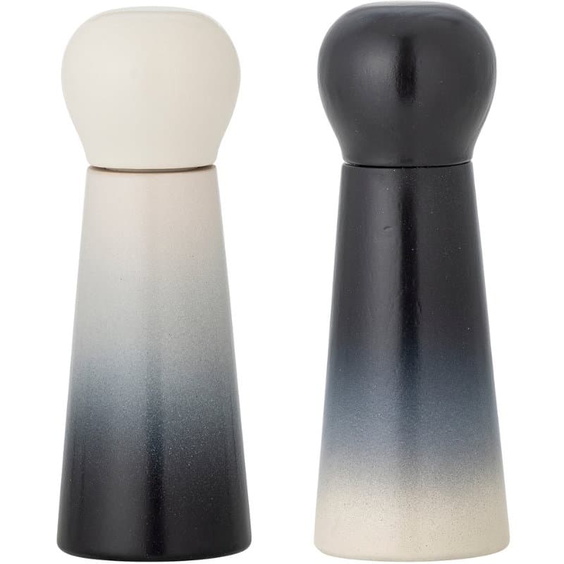 Hyman Salt & Pepparkvarn, Blå, Gummiträ 2 St.