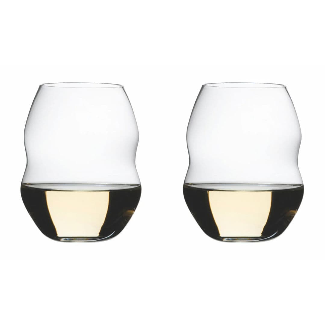 Swirl Vitvinglas - 2 St