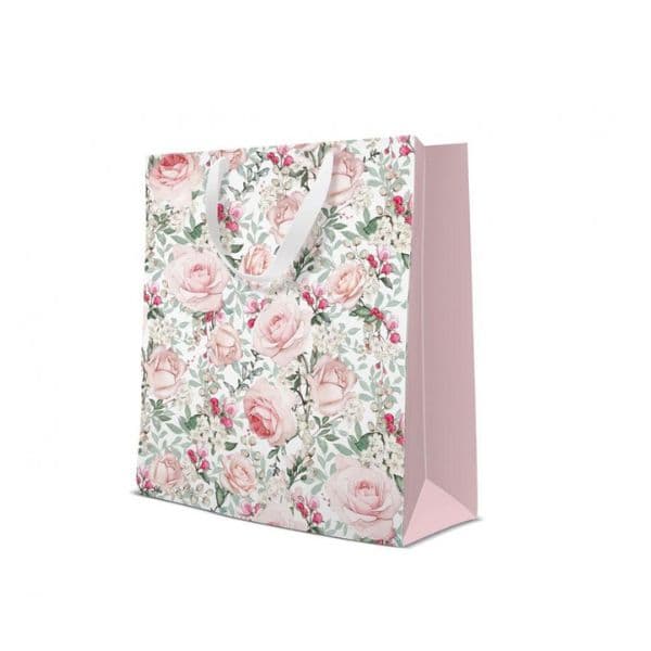Presentpåse Paw Gorgeous Roses 20 x 25 x 10 Cm