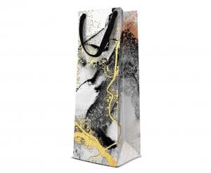 Vin Presentpåse - Marmor 12x10x37 Cm
