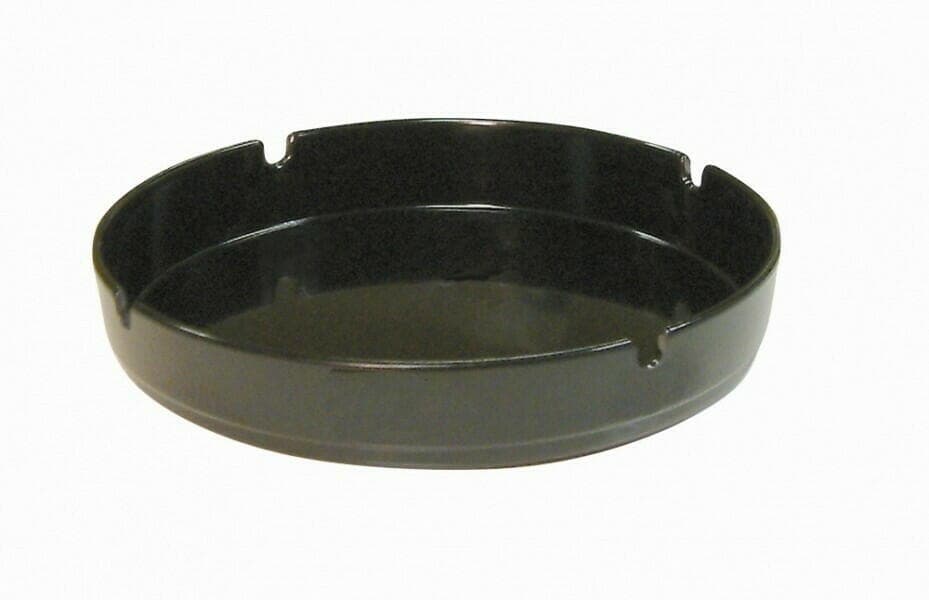 Askfat Svart Melamin 17cm