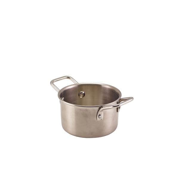 Genware Mini Rostfri Stålkastrull 10 x 5,8 Cm
