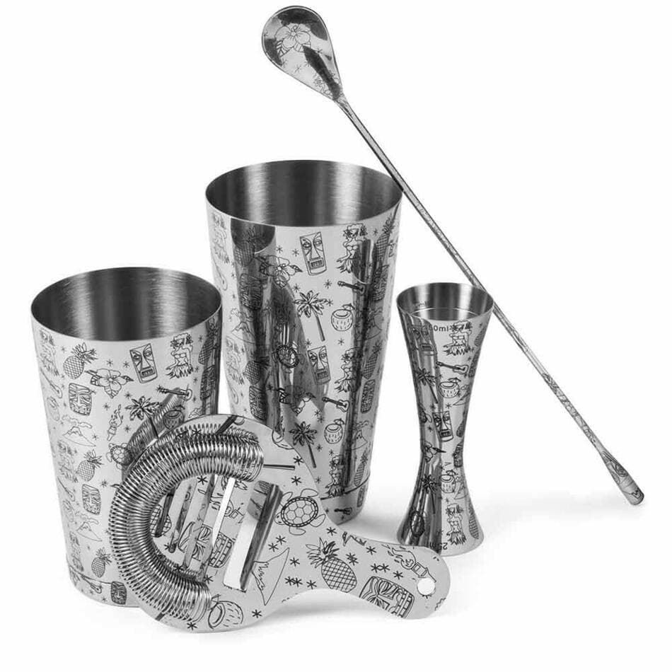 Tiki 5-delad Cocktail Set