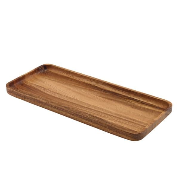 Akaciaträ Rektangulär Serveringsbricka 30 x 13 Cm Genware