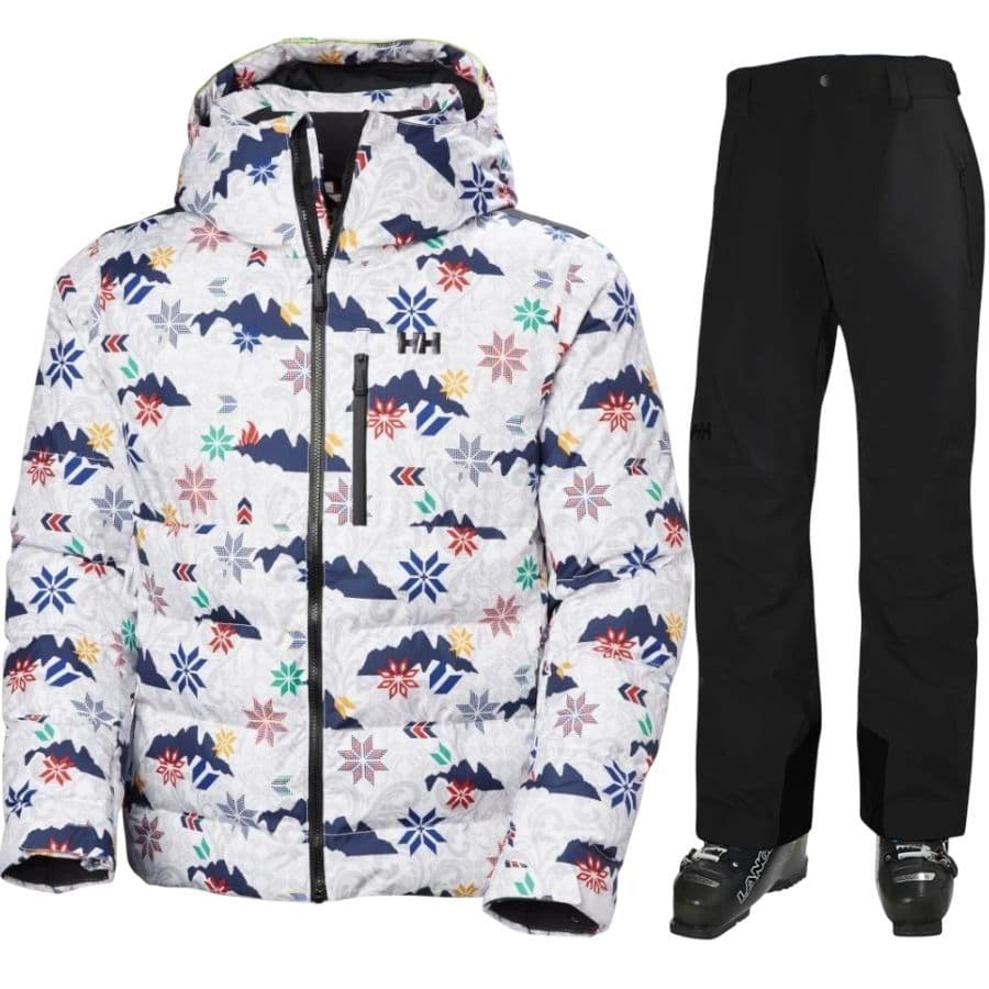 Helly Hansen Kvitfjell/Legendary skidset, herr, vit/svart