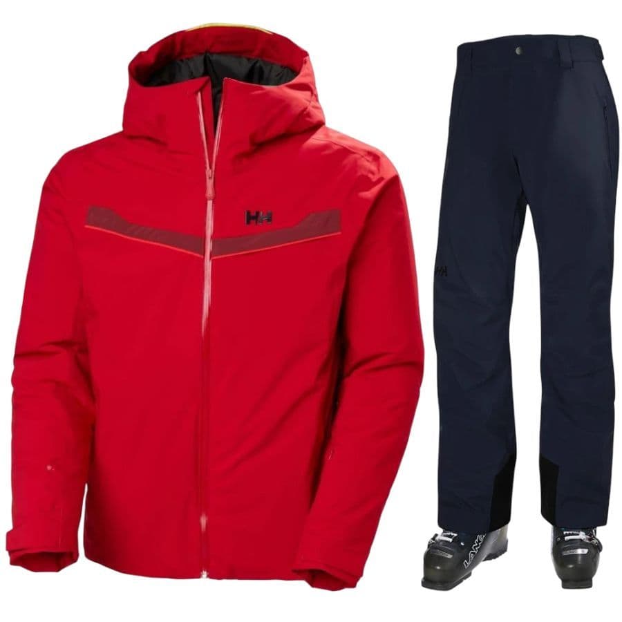 Helly Hansen Panorama 2.0/Legendary, skidset, herr, röd/mörkblå