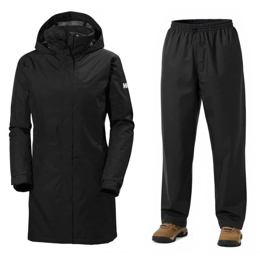 Helly Hansen Aden/HH regnställ, dam, svart