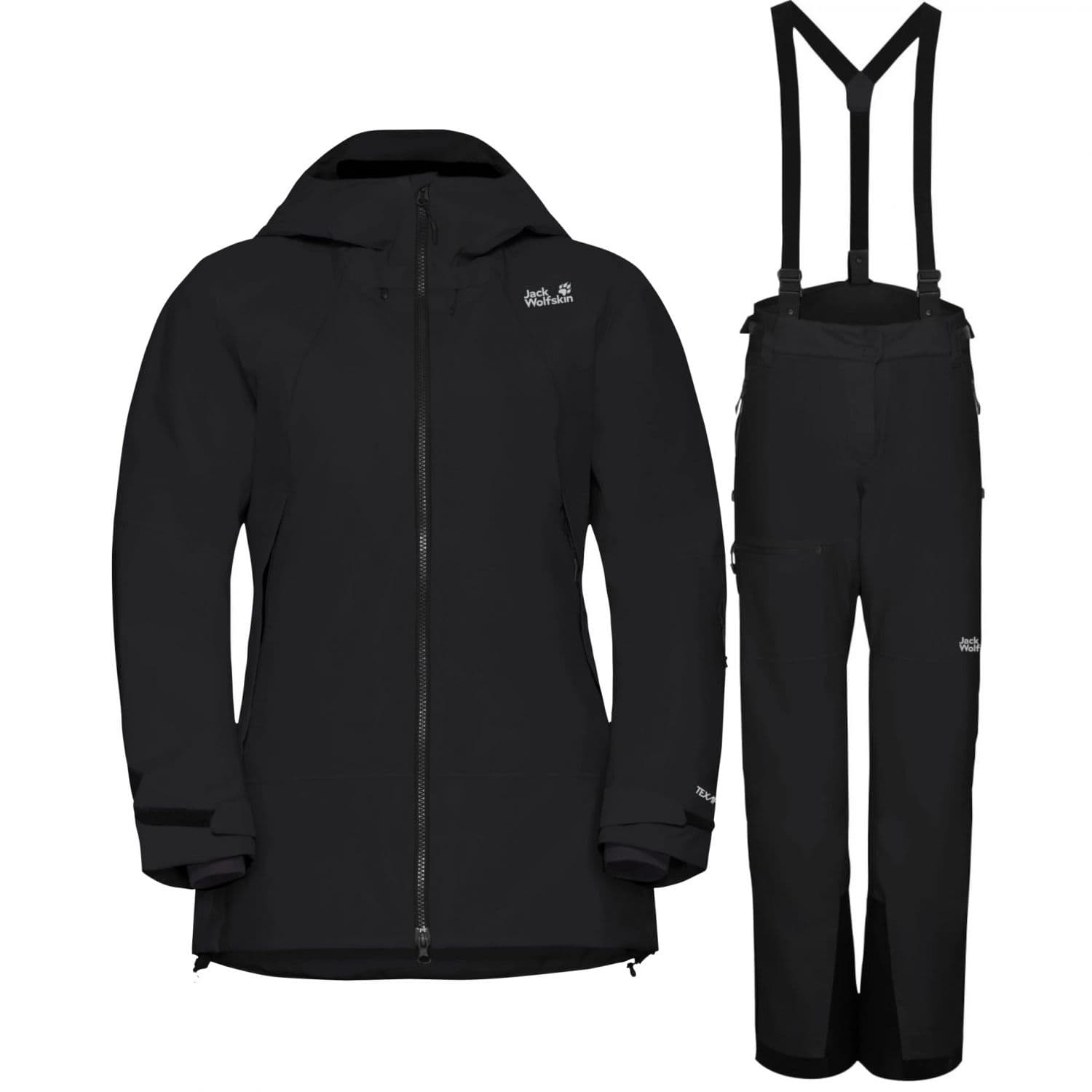 Jack Wolfskin Flowline Pro 2L Ins set, dam, svart