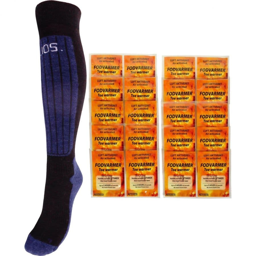 Accezzi Fotvärmare/Helios Merino One 60 set, unisex, navy