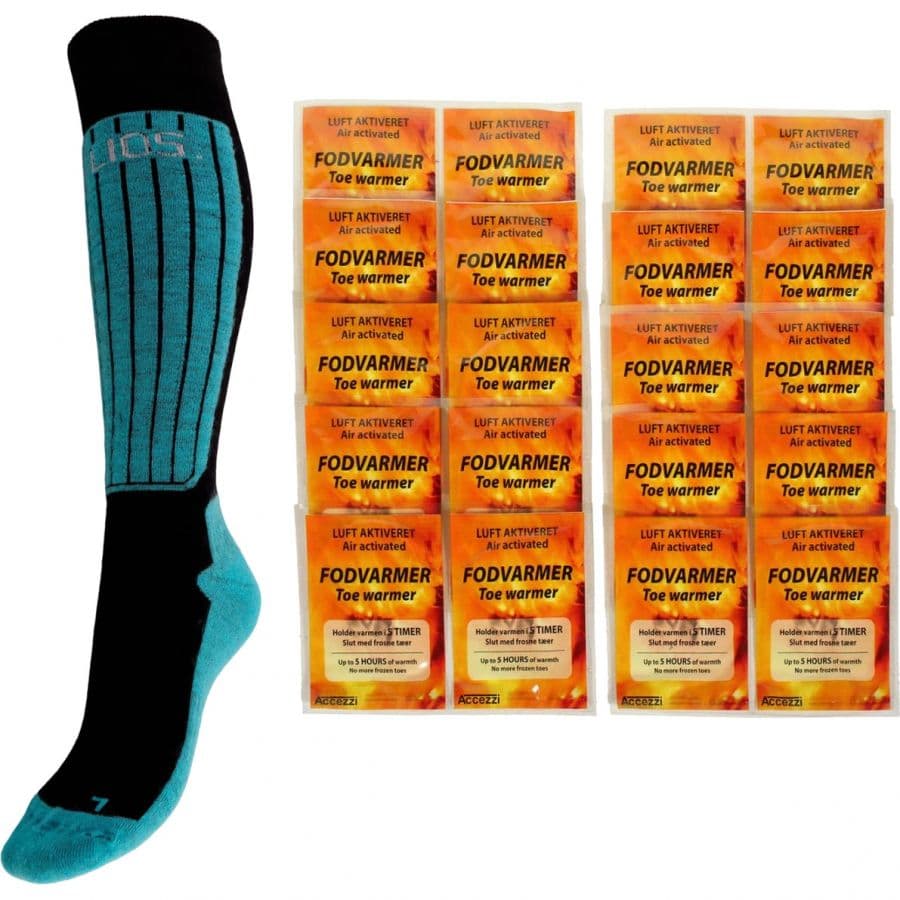 Accezzi Fotvärmare/Helios Merino One 60 set, unisex, ljusblå
