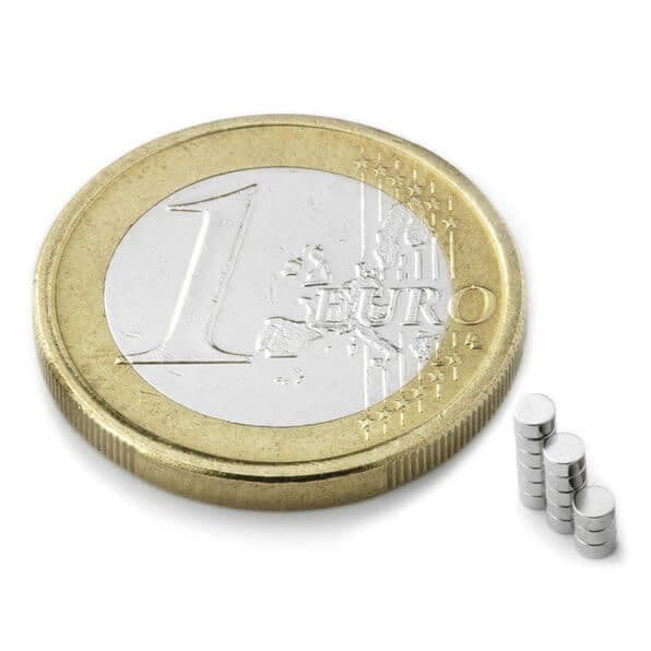 Skivmagnet 2x1 mm