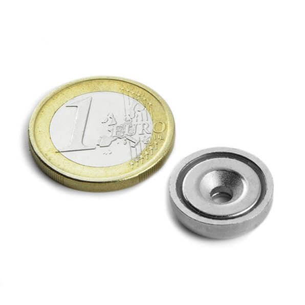 Försänkt gripmagnet 16x4,5 mm