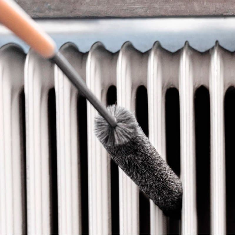 Radiatorbørste med Ægte Gedehår Længde 85 cm fra by Brorson