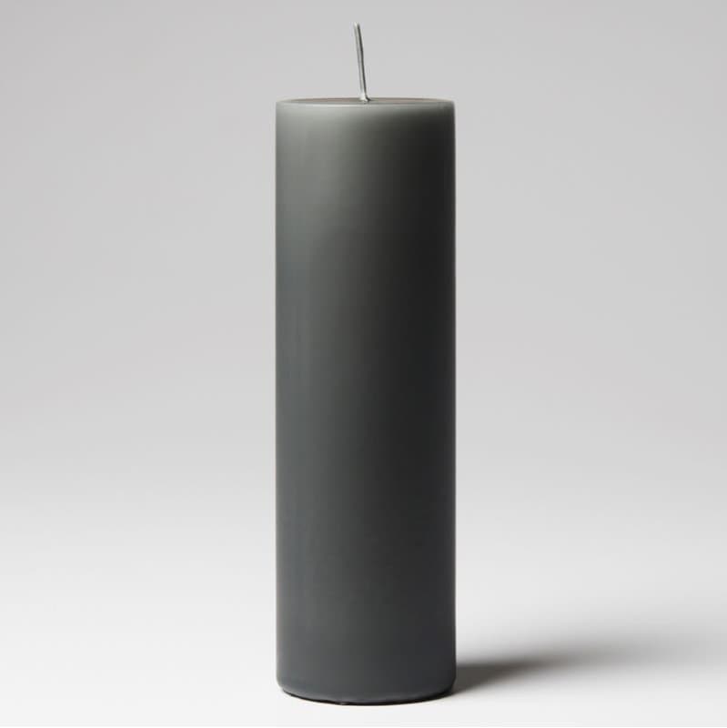 Bloklys Mørkegrå Paraffin H 15 x Ø 5 Cm 42 Timer fra by Brorson
