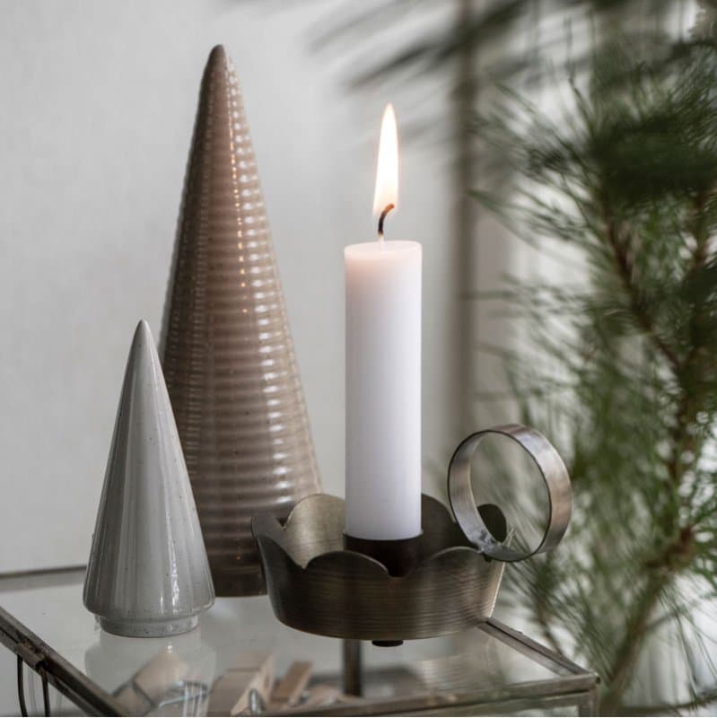 Juletræ i Keramik Brun Højde 16,5 cm fra by Brorson