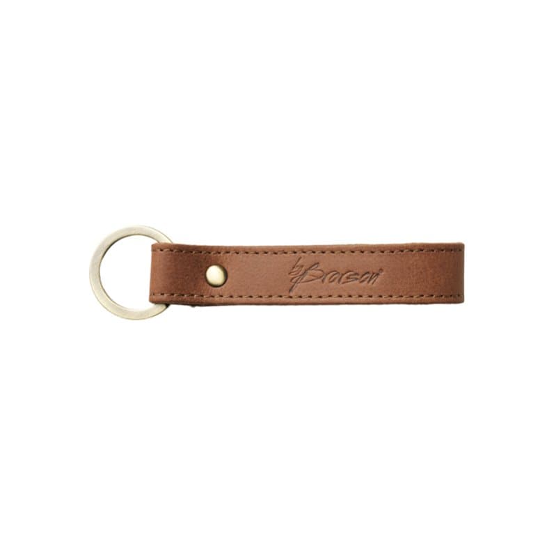 Nøglering og Keyhanger i Læder Cognac fra by Brorson