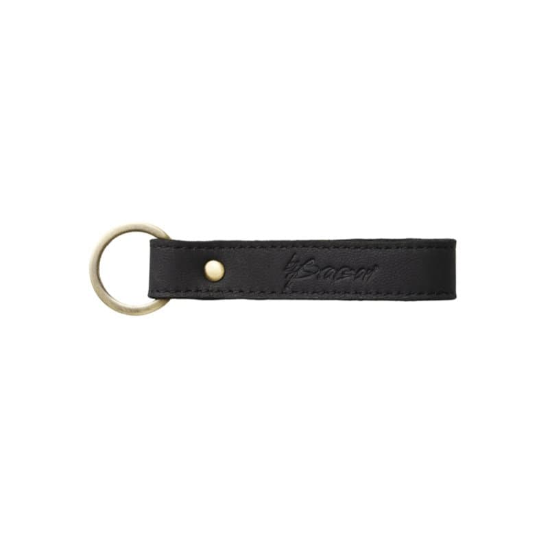 Nøglering og Keyhanger i Læder Sort fra by Brorson