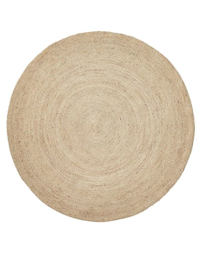 Rundt Tæppe og Juletræstæppe Ø 150 cm i Jute fra by Brorson