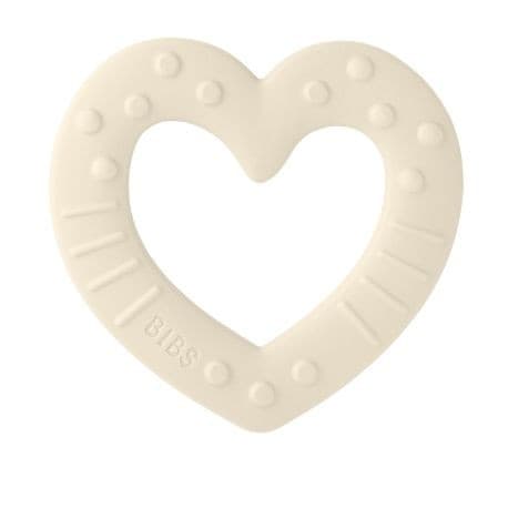Bibs Baby Bitie, Bitring, Heart, Ivory