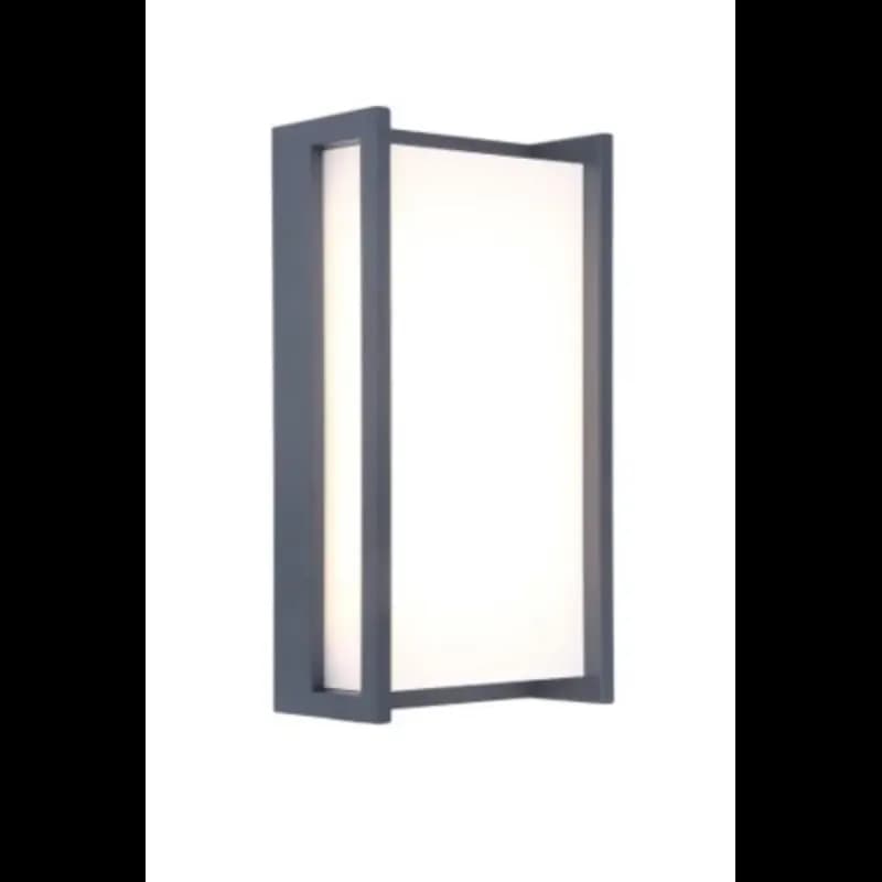 Lutec Udendørs Væglampe Qubo   Mørkegrå110x220x71mm
