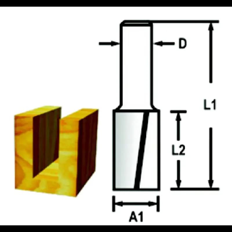 Makita Fræsejern 16mm 2-skærs - D-47656