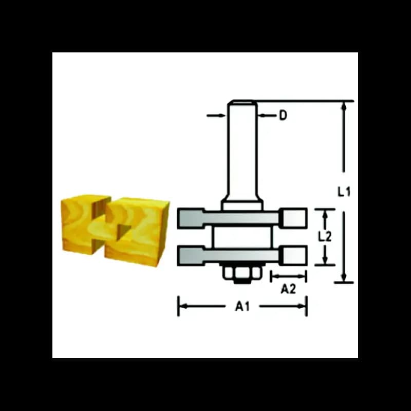 Makita Reversibel Fræser 41,3mm - D-48929