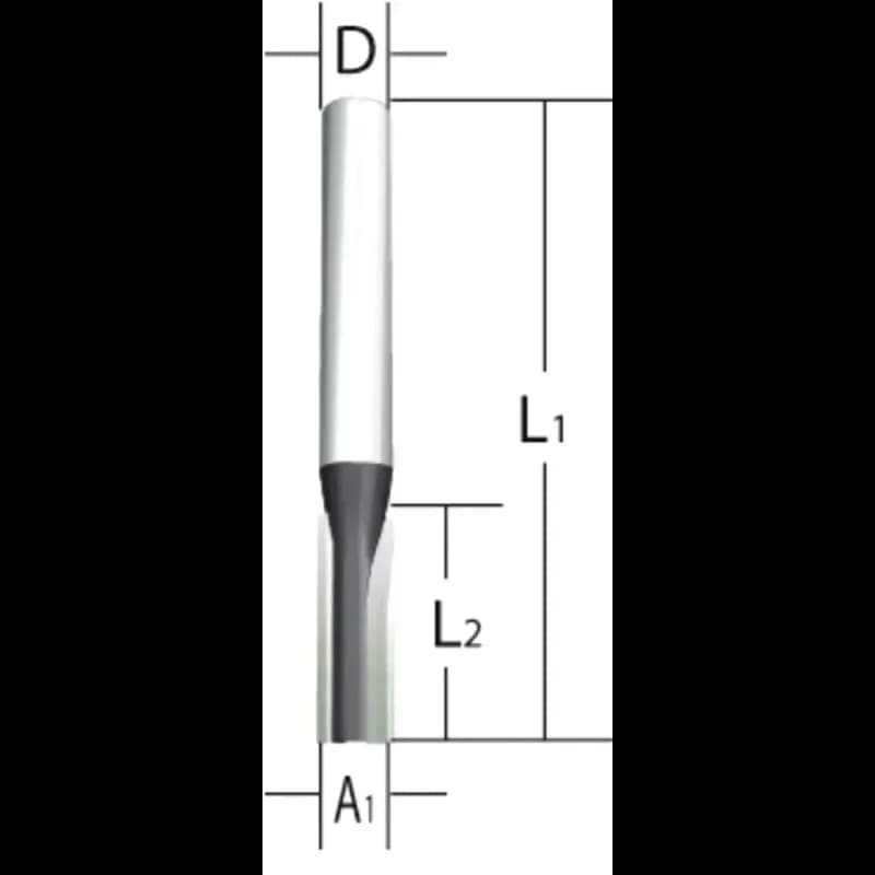 Makita Fræsejern 5mm 1-skærs - D-47391