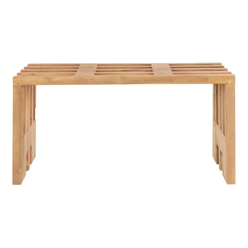 Bænk i teak 90x30 cm - 1401101.