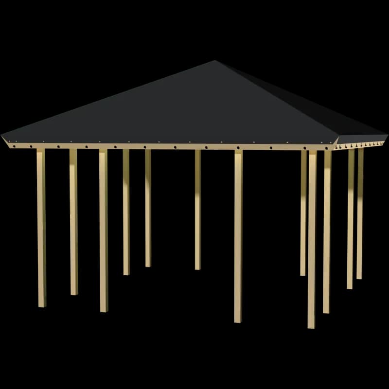 Plus Pavillon m/tagdug  - ej hvidgrundet