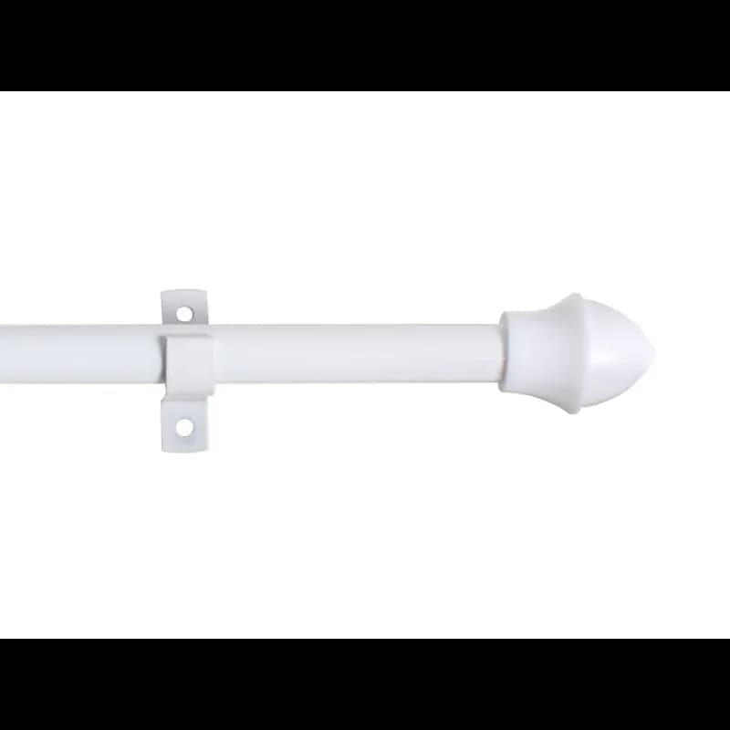 Debel Cafestang 12mm - Forskydelig 85-135 Cm Hvid
