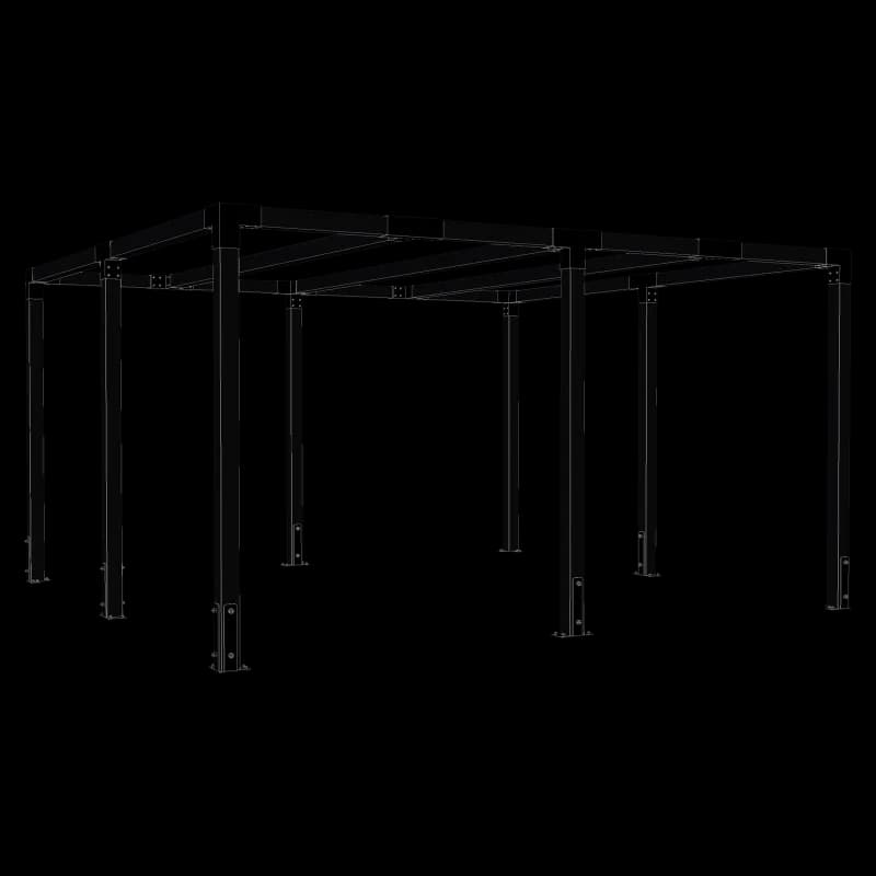 Plus Cubic Pergola - 387x387x217 - 179096-15
