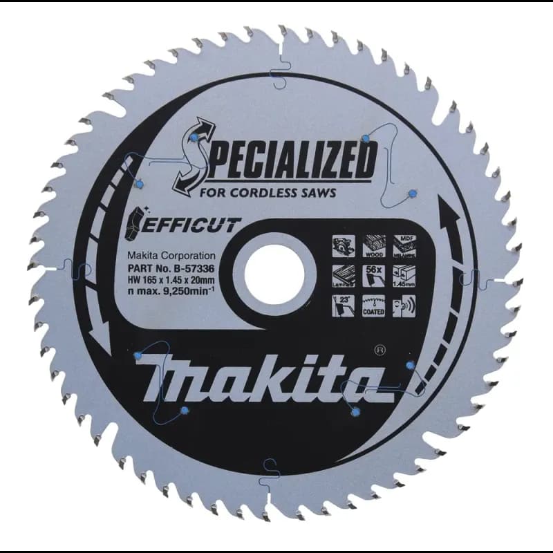 Makita Klinge TCT 165x20MM 56T - B-57336