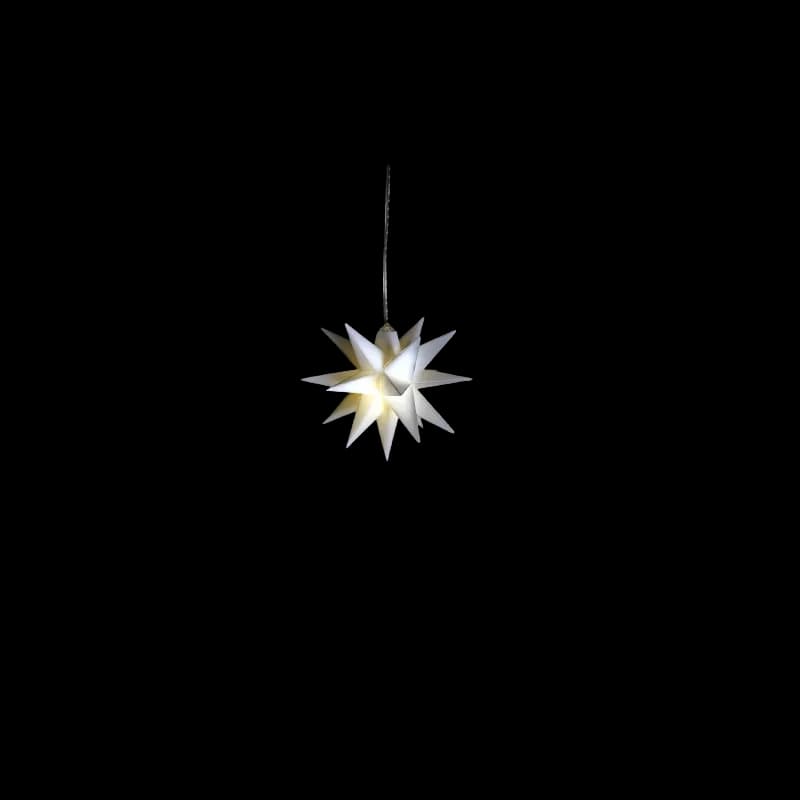 DGA Lyskæde Led Stjerne  Hvid10x10cm - 25041004