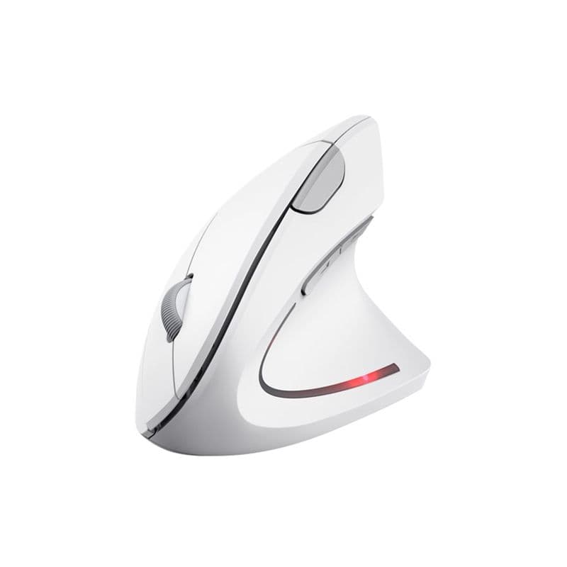 TRUST VERTO WIRELESS ERGO MOUSE - WHITE Trådløs mus