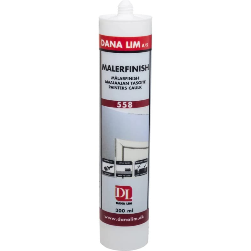 Dl Malerfinish 558 Hvid  300Ml - 47310