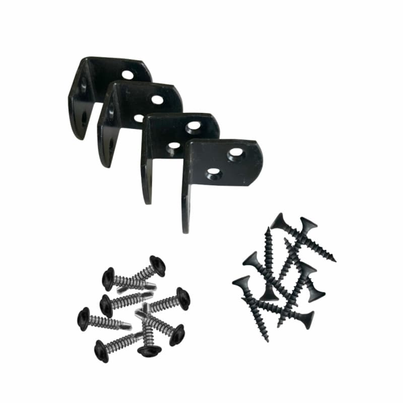 Plus 4 Stk. L-Beslag Sort - 02300-15