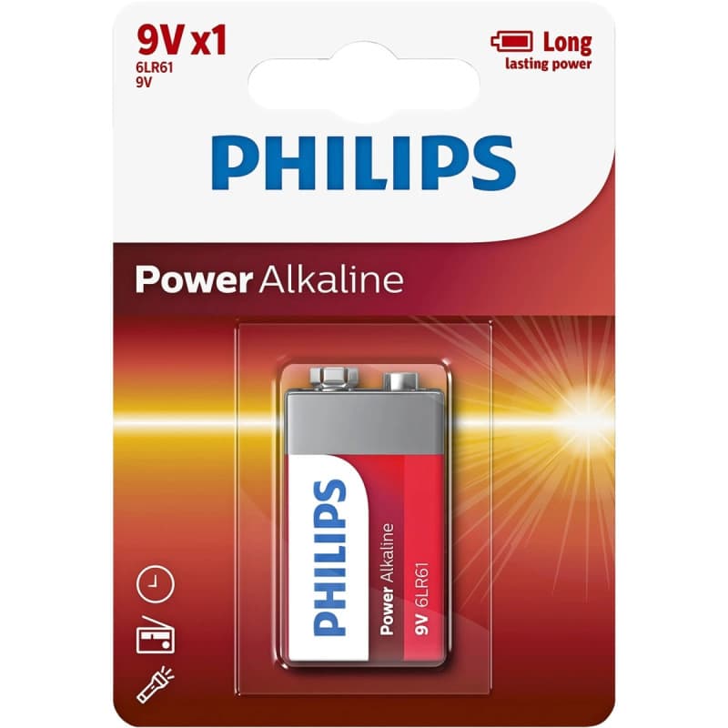 Philips Power Alkaline 9v - 6lr61p1b-10