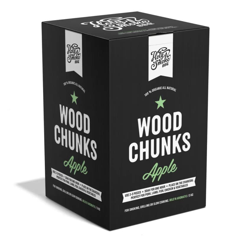 Holy Smoke BBQ Røgtræ Chunks Æble - 3 kg