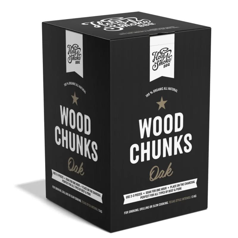 Holy Smoke BBQ Røgtræ Chunks Eg - 3 kg
