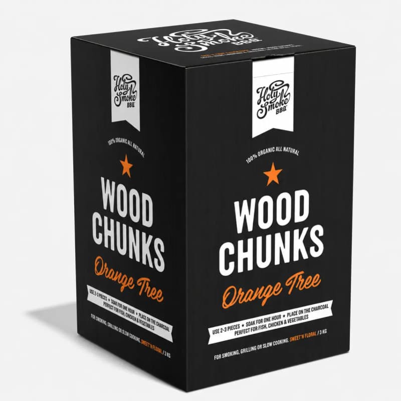 Holy Smoke BBQ Røgtræ Chunks Appelsin - 3 kg
