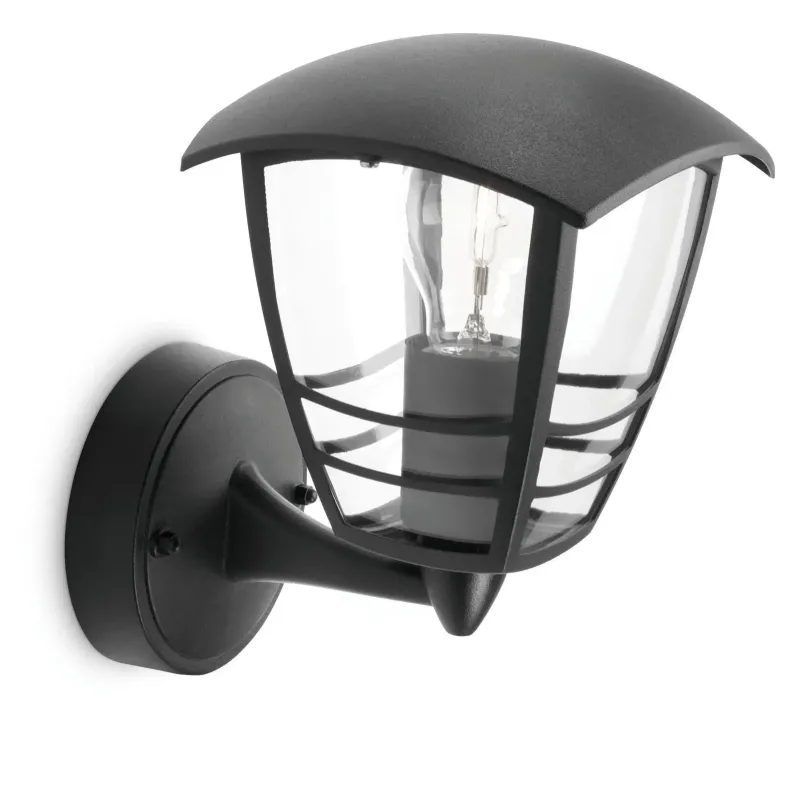 Philips Creek V�glampe, sort 1x60w 24cm.